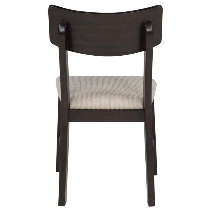 Catley - 5 Piece Round Drop Leaf Dining Table Set - Dark Coffee 5 - Piece Dining Room Set modern furniture Contempo Furniture