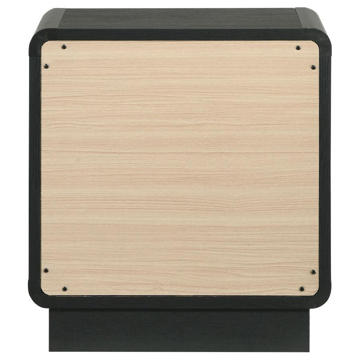 Cavelle - 2 - Drawer Nightstand Bedside Table - Black Accent Nightstand modern furniture Contempo Furniture