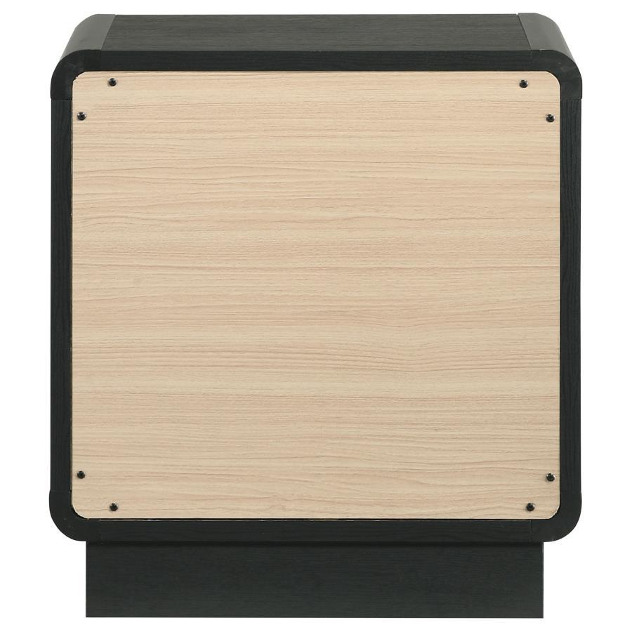 Cavelle - 2 - Drawer Nightstand Bedside Table - Black Accent Nightstand modern furniture Contempo Furniture