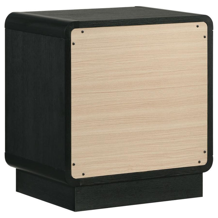 Cavelle - 2 - Drawer Nightstand Bedside Table - Black Accent Nightstand modern furniture Contempo Furniture