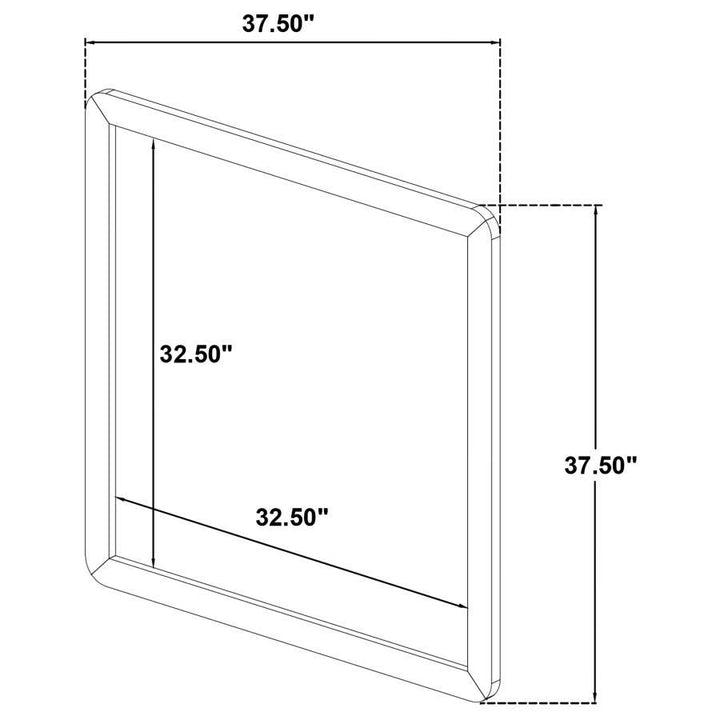 Cavelle - Dresser Mirror - Black Mirror modern furniture Contempo Furniture