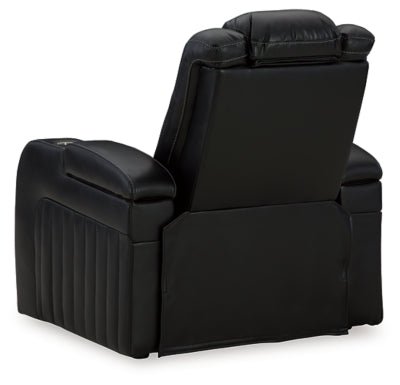 Caveman Den Power Recliner - Black Reclining Chair modern furniture Contempo Furniture