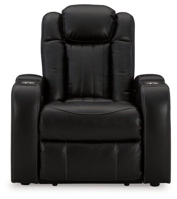 Caveman Den Power Recliner - Black Reclining Chair modern furniture Contempo Furniture