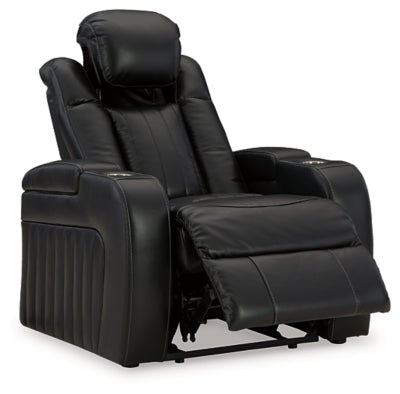 Caveman Den Power Recliner - Black Reclining Chair modern furniture Contempo Furniture