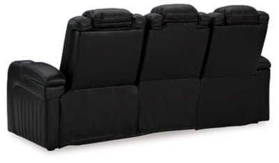 Caveman Den Power Reclining Sofa - Black Power Reclining Sofa modern furniture Contempo Furniture