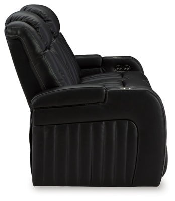 Caveman Den Power Reclining Sofa - Black Power Reclining Sofa modern furniture Contempo Furniture
