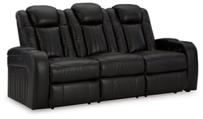 Caveman Den Power Reclining Sofa - Black Power Reclining Sofa modern furniture Contempo Furniture
