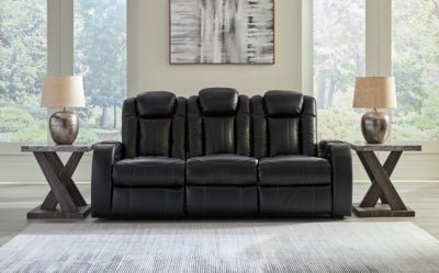Caveman Den Power Reclining Sofa - Black Power Reclining Sofa modern furniture Contempo Furniture