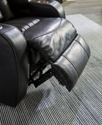 Caveman Den Power Reclining Sofa - Black Power Reclining Sofa modern furniture Contempo Furniture