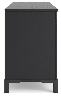 Cayberry 60" TV Stand with Electric Fireplace - Black Fireplace TV Stand modern furniture Contempo Furniture