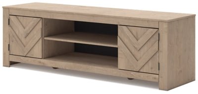 Cayboni 71" TV Stand - Beige TV Stand modern furniture Contempo Furniture