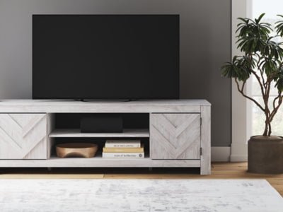 Cayboni 71" TV Stand - White TV Stand modern furniture Contempo Furniture