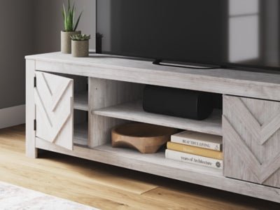 Cayboni 71" TV Stand - White TV Stand modern furniture Contempo Furniture