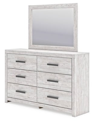 Cayboni Dresser and Mirror - White Dresser &amp; Mirror modern furniture Contempo Furniture