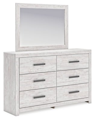 Cayboni Dresser and Mirror - White | Ashley Furniture