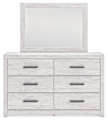 Cayboni Dresser and Mirror - White Dresser &amp; Mirror modern furniture Contempo Furniture