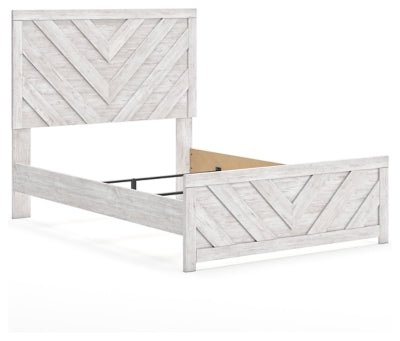 Cayboni Full Panel Bed - White Panel Bed modern furniture Contempo Furniture