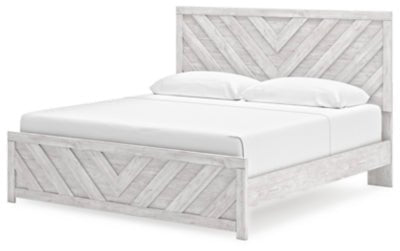 Cayboni King Panel Bed - White Panel Bed modern furniture Contempo Furniture