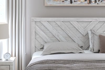 Cayboni King Panel Bed - White Panel Bed modern furniture Contempo Furniture