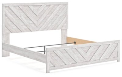 Cayboni King Panel Bed - White Panel Bed modern furniture Contempo Furniture