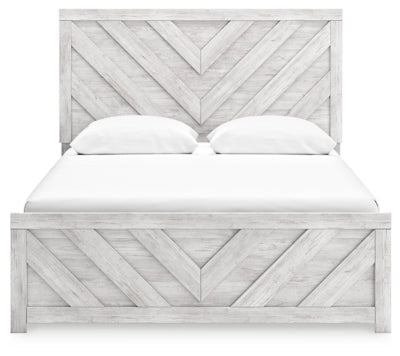 Cayboni Queen Panel Bed - White Panel Bed modern furniture Contempo Furniture