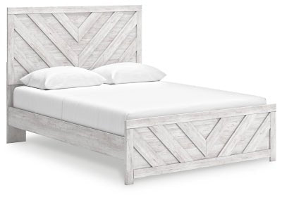 Cayboni Queen Panel Bed - White Panel Bed modern furniture Contempo Furniture