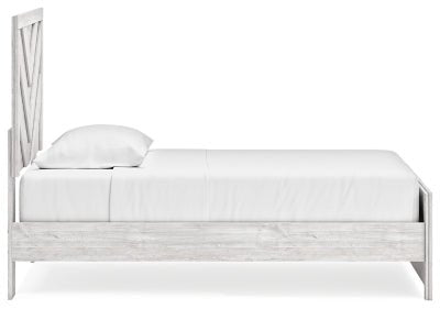 Cayboni Twin Panel Bed - White Panel Bed modern furniture Contempo Furniture