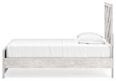 Cayboni Twin Panel Bed - White Panel Bed modern furniture Contempo Furniture