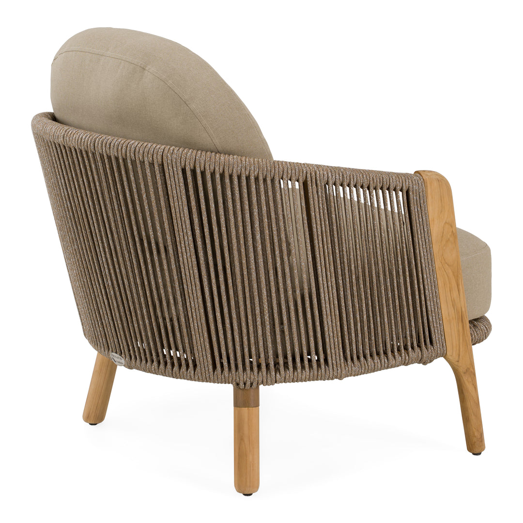 Cayman - Outdoor Beige + Teak Sofa Set