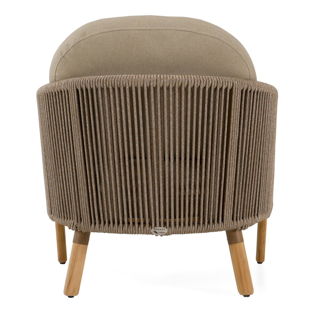 Cayman - Outdoor Beige + Teak Sofa Set
