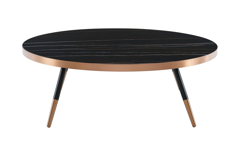 Cayson - Modern Black Ceramic Coffee Table