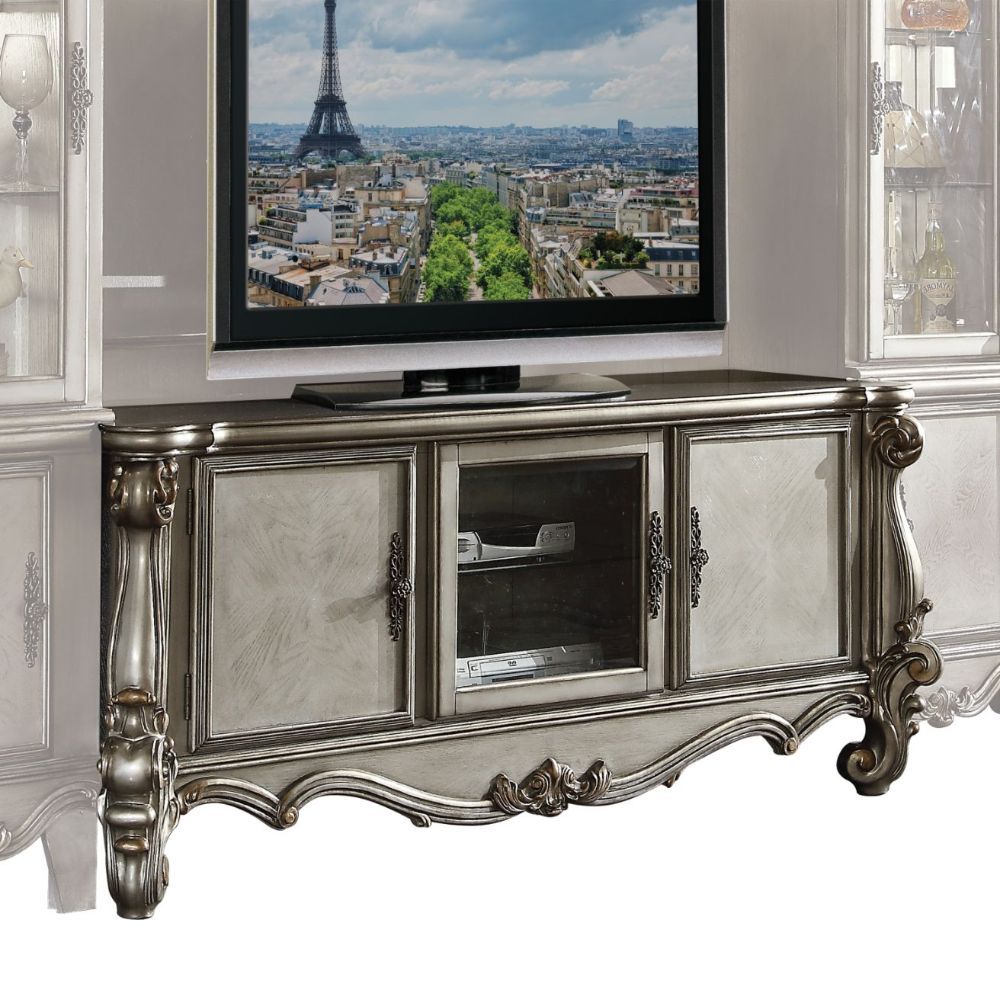 Versailles - TV Stand - Antique Platinum