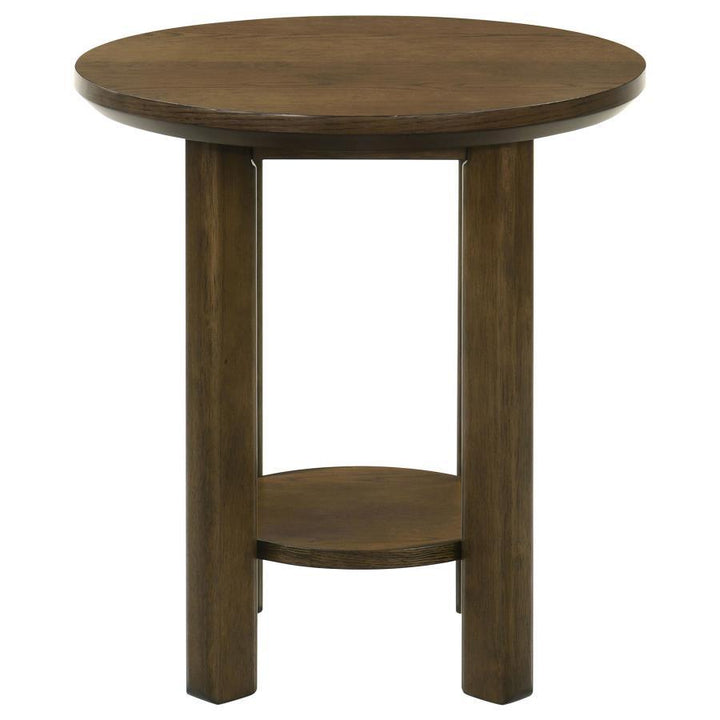 Ottowa - 2 Piece Round Wood Coffee Table Set - Brown