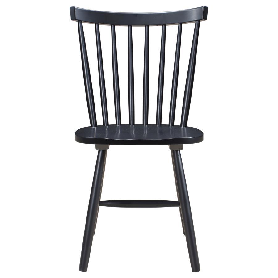Hollyoak - Windsor Wood Dining Side Chair  - Black