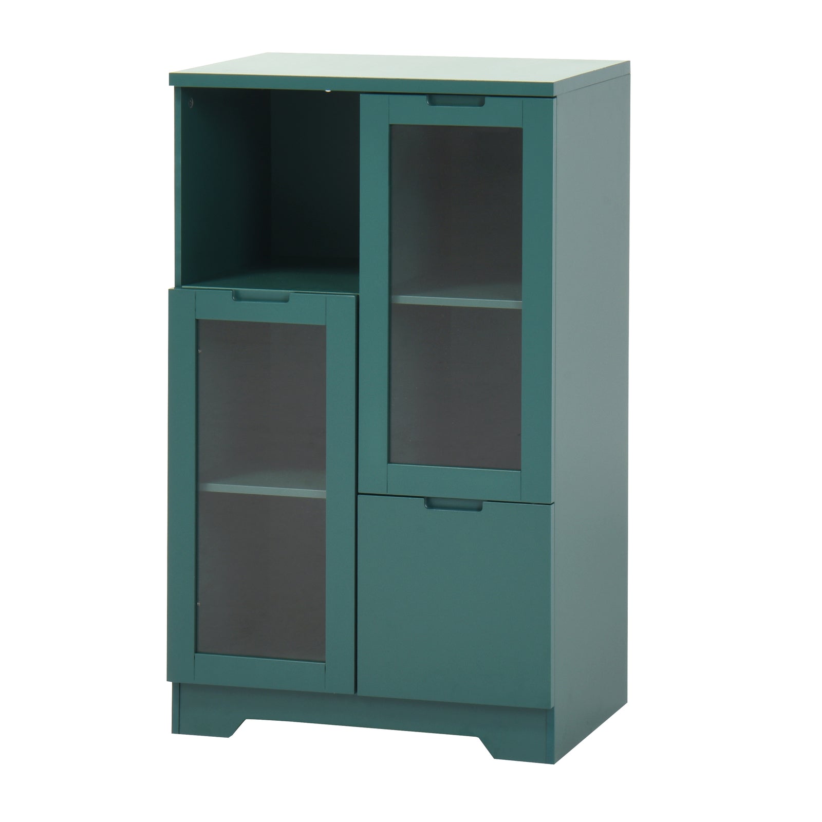 modern-cabinet-with-glass-doors-and-drawer