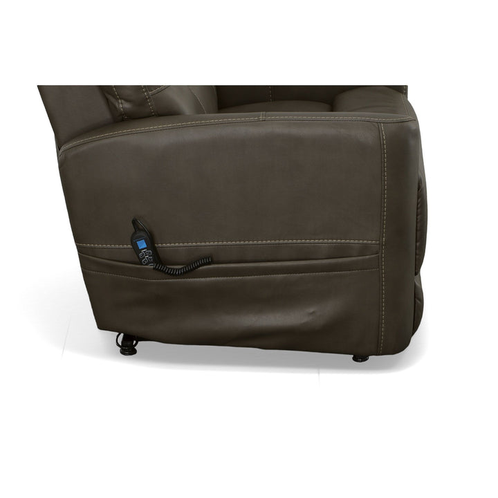Kenner Power Lift Recliner With Power Headrest &amp; Lumbar Driftwood
