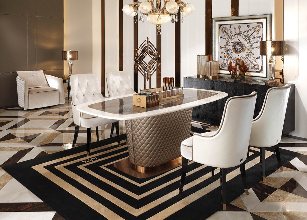 Larissa Modern Cream Dining Chair - View 2