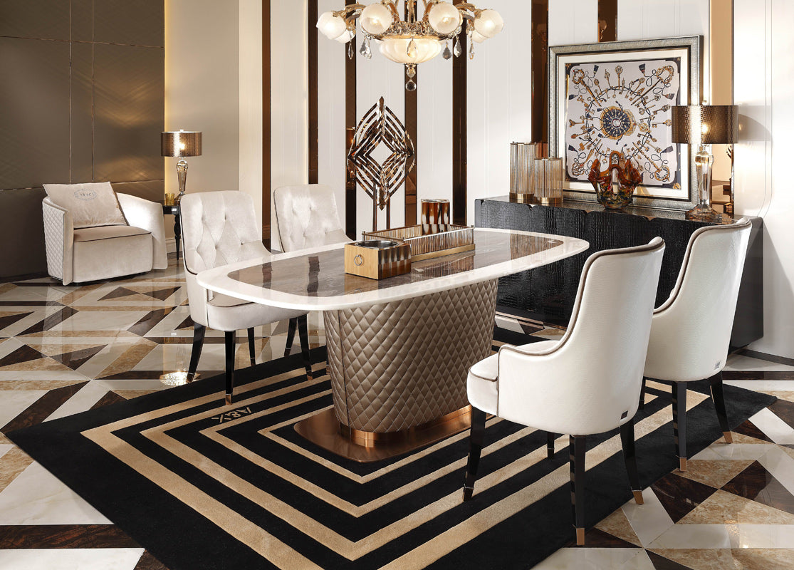 Larissa Modern Cream Dining Chair - View 2
