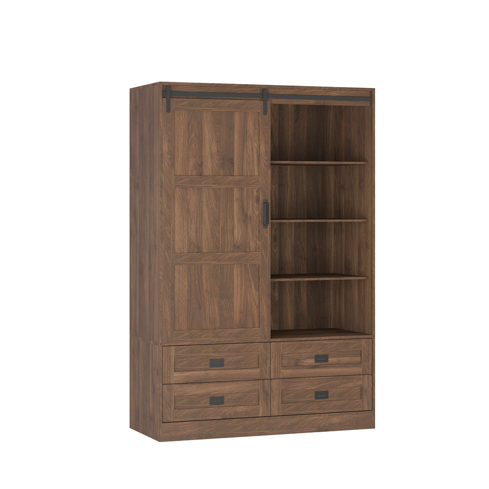 tall-bedroom-armoire-wardrobe-closet-clothing-storage-cabinet-with-hanging-rod-barn-door-drawers-open-shelves