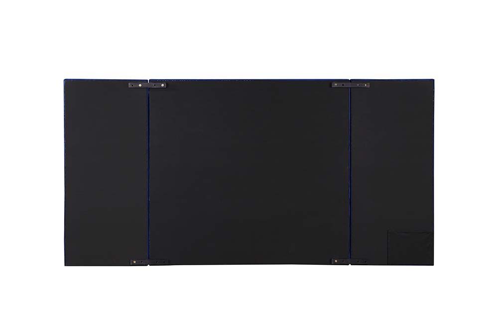 Damazy - Queen Bed - Blue Velvet