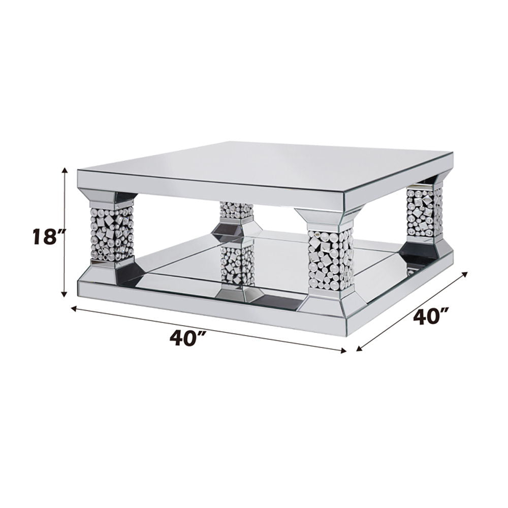 Kachina - Coffee Table - Mirrored & Faux Gems
