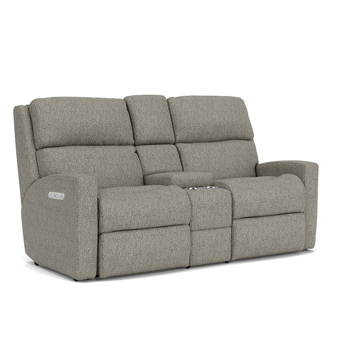 Catalina Power Reclining Loveseat With Console &amp; Power Headrests Gray