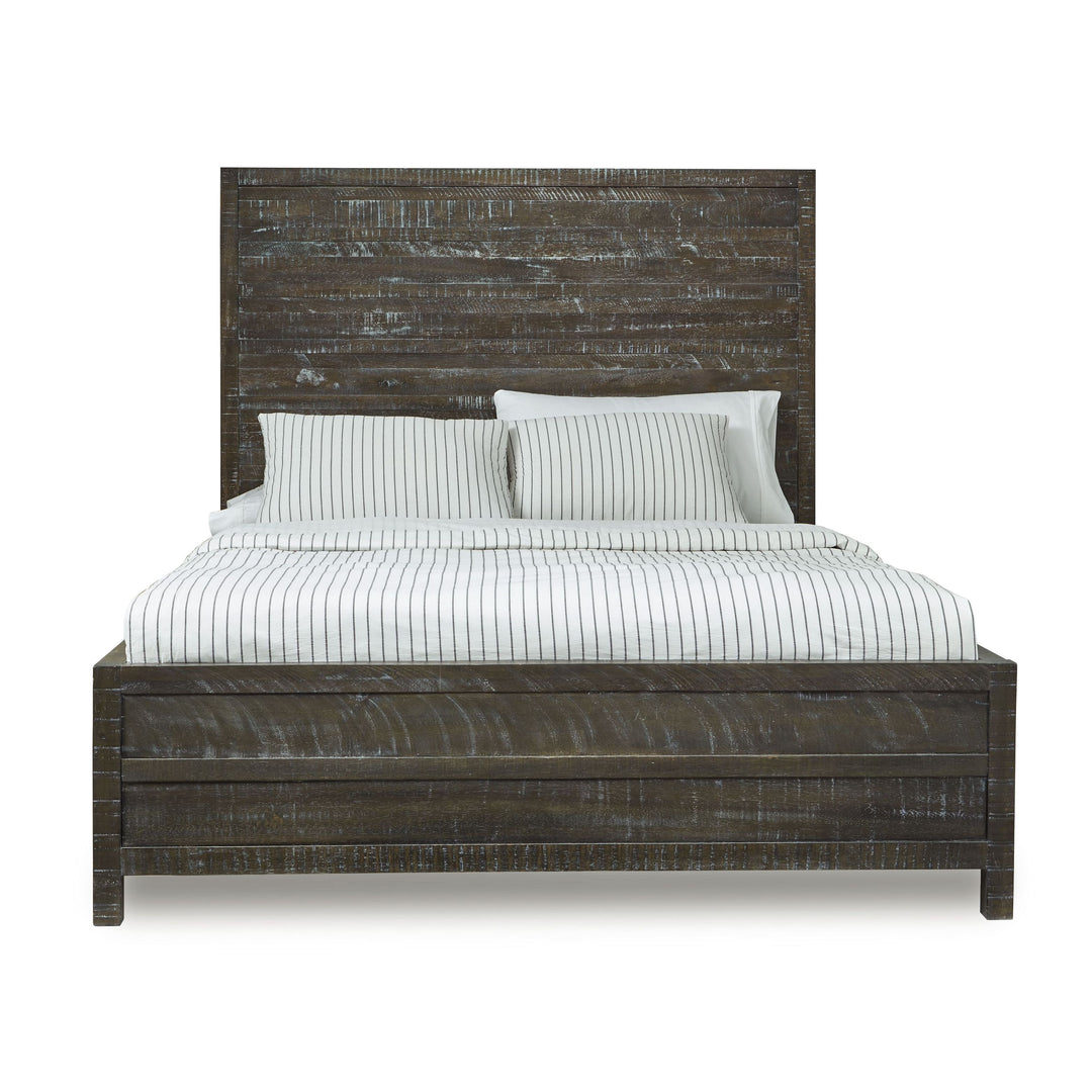 Modus Furniture 8Tr9B5 Townsend Solid Wood Low Profile Bed In Gunmetal