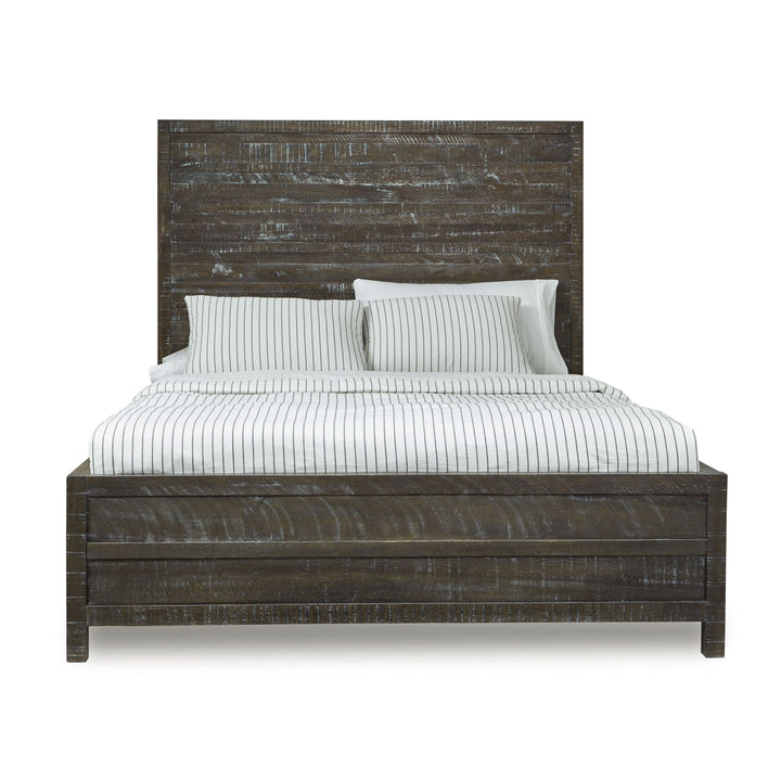 Modus Furniture 8Tr9B5 Townsend Solid Wood Low Profile Bed In Gunmetal