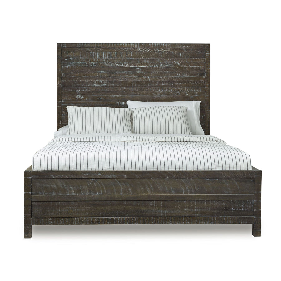 Modus Furniture 8Tr9B5 Townsend Solid Wood Low Profile Bed In Gunmetal