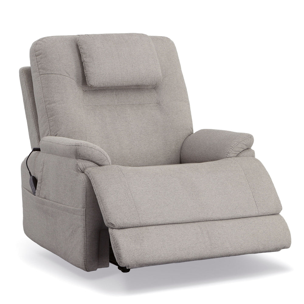 Flexsteel 1092-55P5-35201 Zecliner Model 2+  Power Lift Recliner With Power Headrest, Lumbar, Heat & Massage  Dove