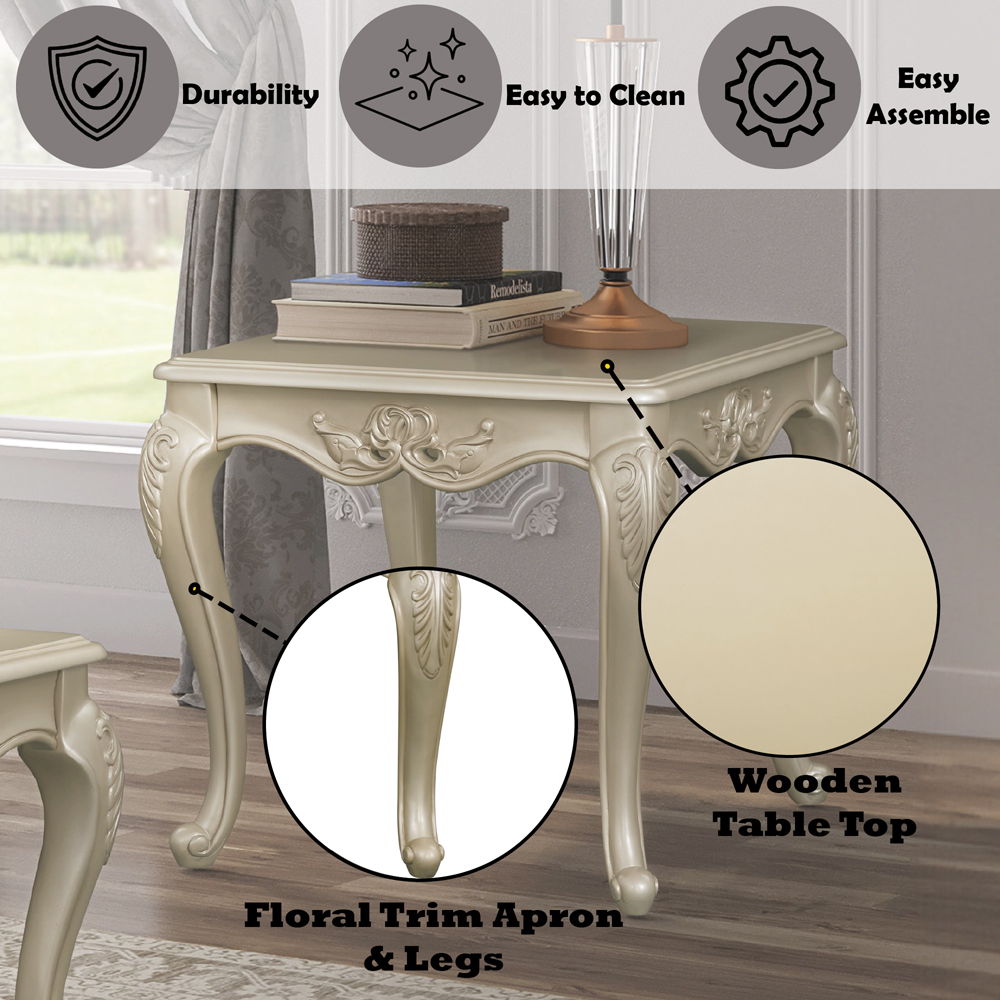 Libertee - End Table - Champagne