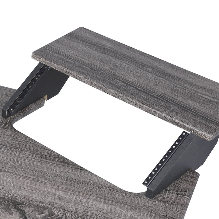 Eleazar - 71" Music Studio Desk - Black Oak