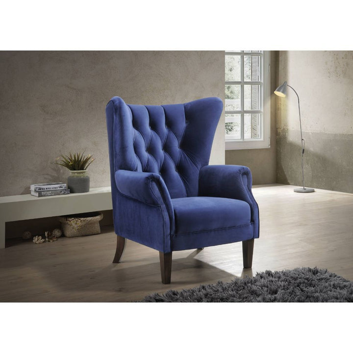 Adonis - Accent Chair - Navy Blue Velvet