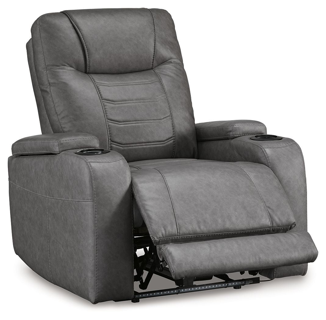 Schooner Rocks - Power Recliner / Adj Headrest - Slate